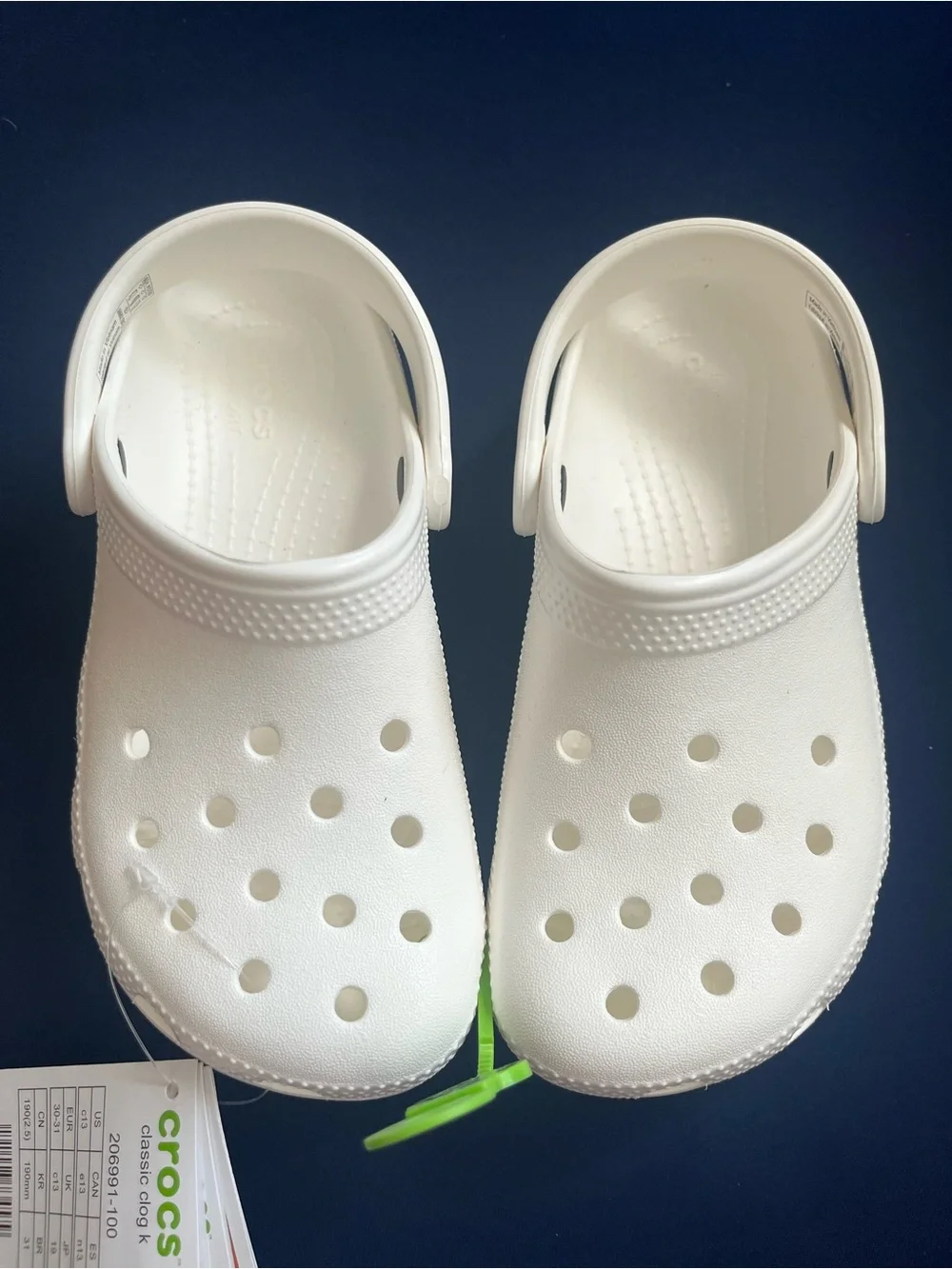 CROCS Kids Classic Clog in White